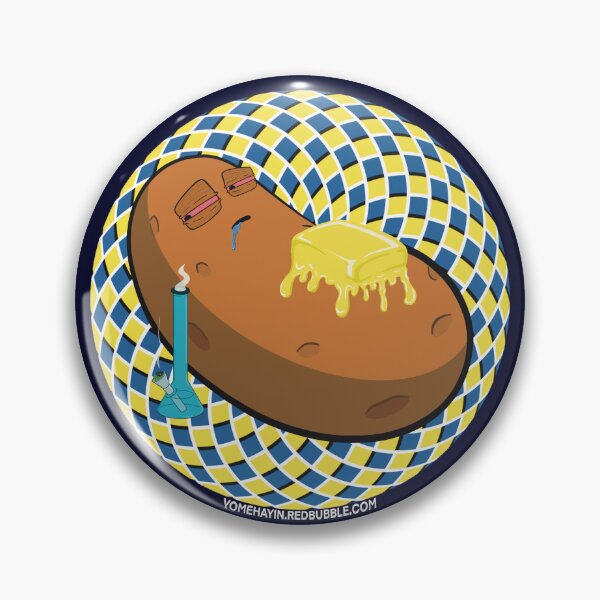 Item preview, Stoned baked potato with bong Psychedelic Background Version 6 designed and sold by YomeHayin.