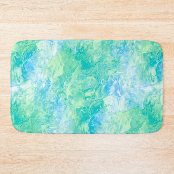 Item preview, Light Green and Blue Fluid Abstract designed and sold by nimreninmu.