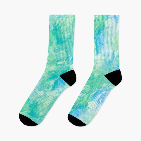 Item preview, Light Green and Blue Fluid Abstract designed and sold by nimreninmu.