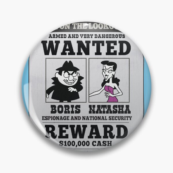 Item preview, Wanted Boris and Natasha designed and sold by Alema Art.