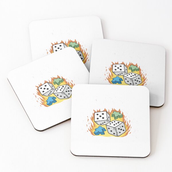 Item preview, board game dice on fire designed and sold by LEVEL UP.