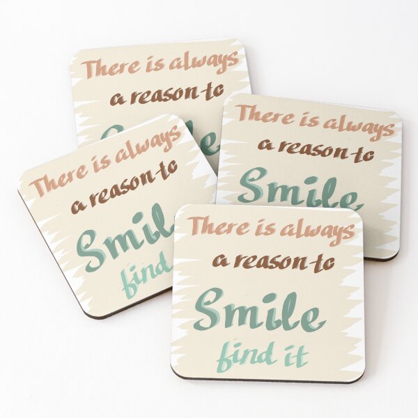 Item preview, There is always a reason to smile find it, positive quote (colour palette, color palete) designed and sold by Sanaura.