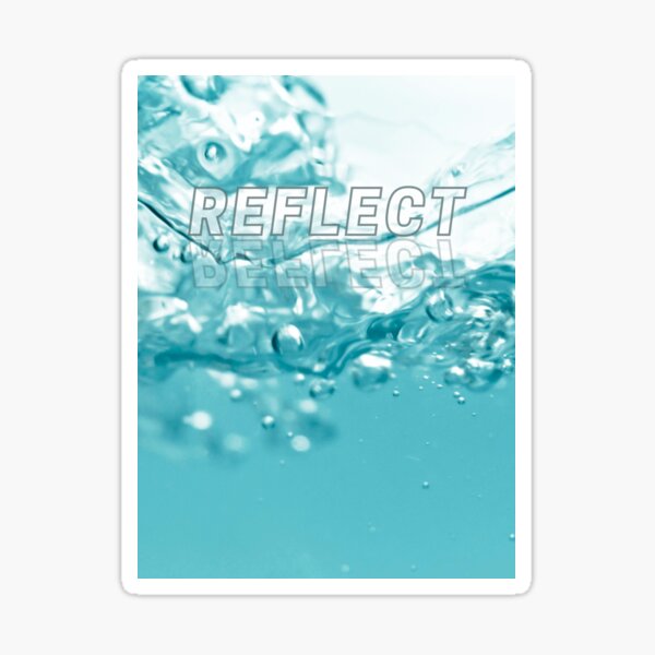 Reflect Bubbly Light Aqua Blue Water Sticker By Aliceslee Redbubble