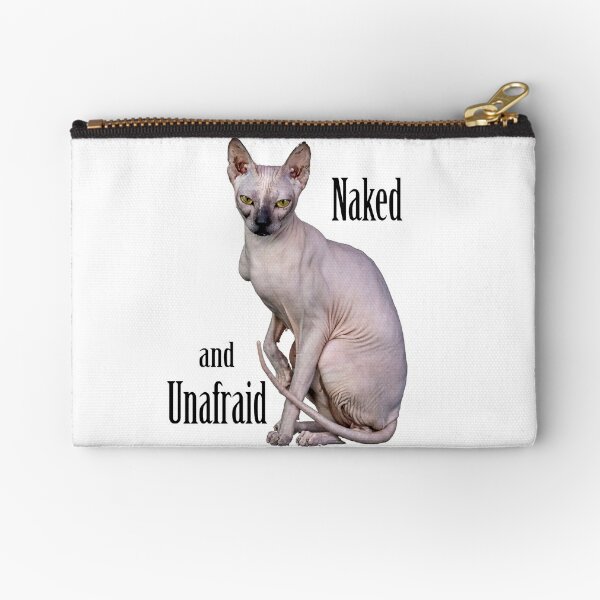 Naked Cat Zipper Pouches for Sale