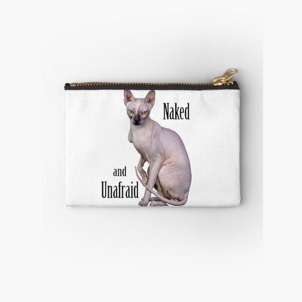 Item preview, Hairless Cat Naked and Unafraid Gift for Sphynx Cat Lovers  designed and sold by iPOPit.