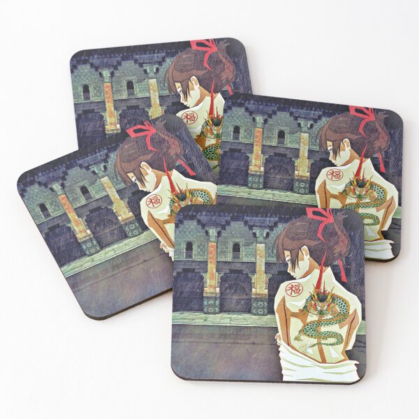 Item preview, Mysterious Japanese Anime Girl with Dragon Tattoo designed and sold by RyanCaudell.