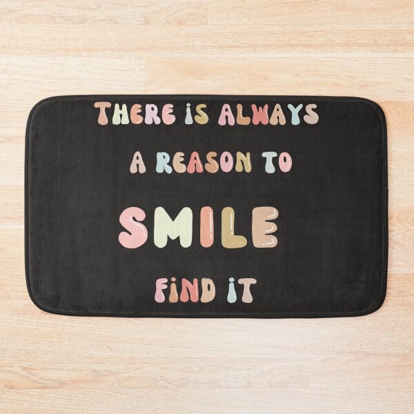 Item preview, There is always a reason to smile find it, positive quote (colour palette, color palete) designed and sold by Sanaura.