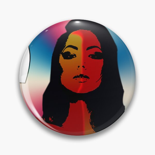 Item preview, Female faces on both red and yellow sides designed and sold by Bigrow.