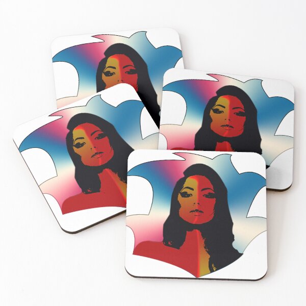 Item preview, Female faces on both red and yellow sides designed and sold by Bigrow.