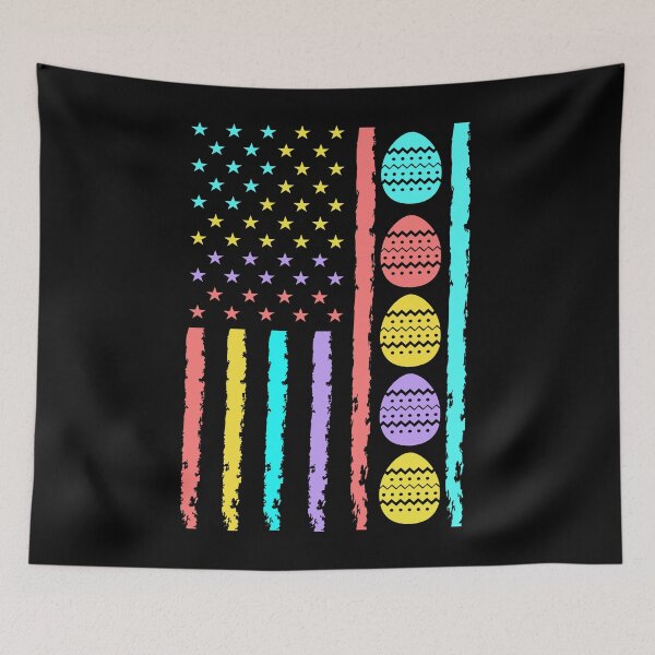 Item preview, Funny Happy Easter Day USA American Flag designed and sold by tjred01.