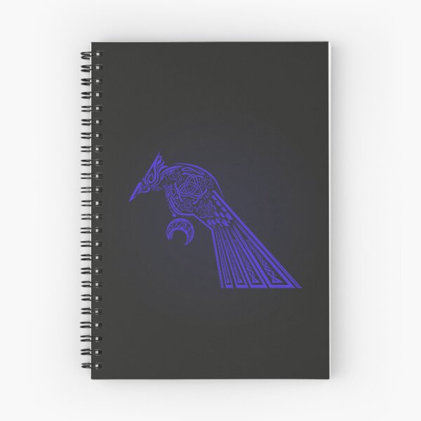 Item preview, Eagle/bird illustration decoration Viking style - blue with dark gradient background designed and sold by MoAzim.