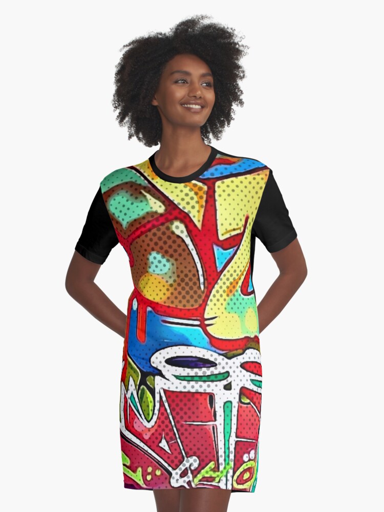 Graffiti t 2024 shirt dress