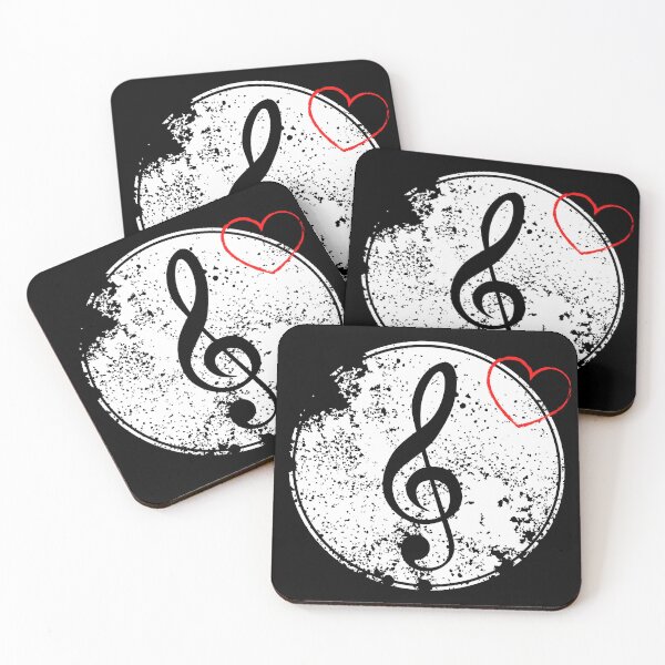 Item preview, Heart music - treble clef designed and sold by shanesil.