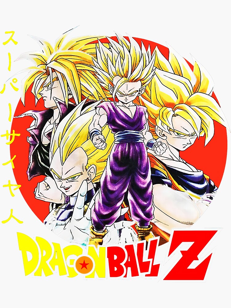 Dragon Ball Z Anime Characters Sticker for Sale by Noel142