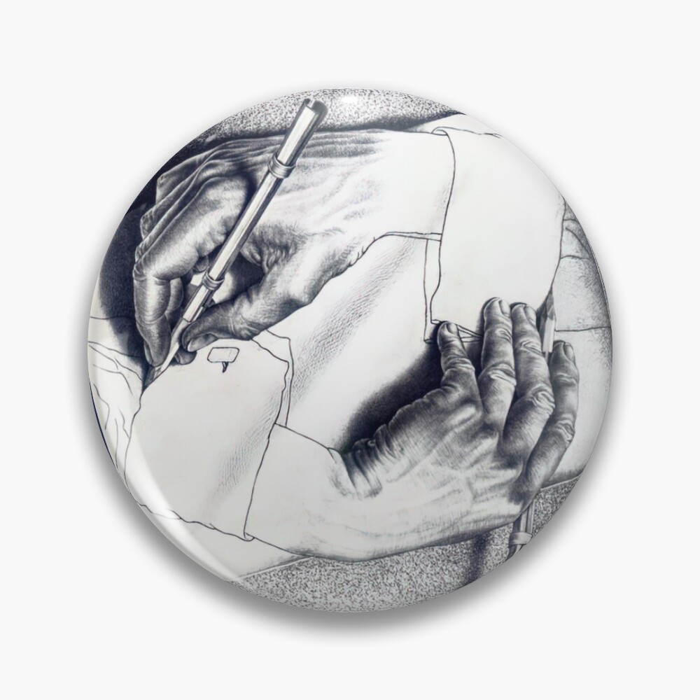 M. C. Escher 描く手 Drawing Hands Amazon.com: M.C. Escher Drawing Hands Art Print - 26x22: Mc