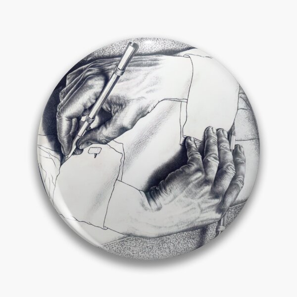 Item preview, Drawing Hands by M.C. Escher designed and sold by AestheticsXarts.