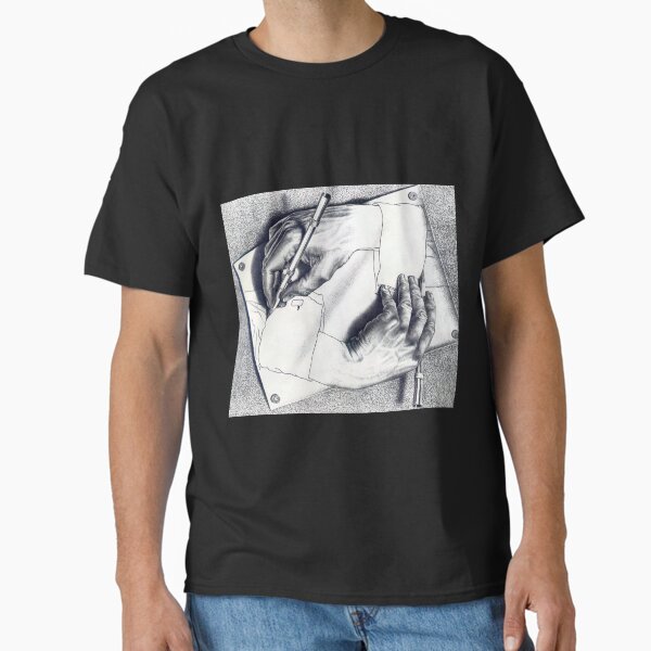 Item preview, Drawing Hands by M.C. Escher designed and sold by AestheticsXarts.