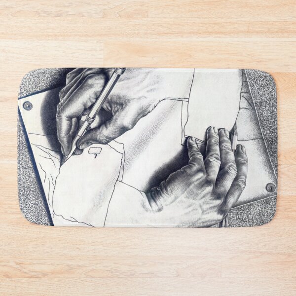 Item preview, Drawing Hands by M.C. Escher designed and sold by AestheticsXarts.