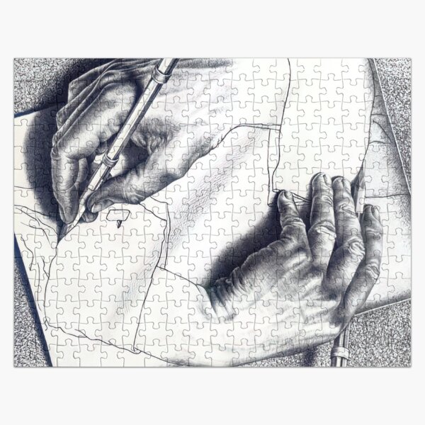 Item preview, Drawing Hands by M.C. Escher designed and sold by AestheticsXarts.