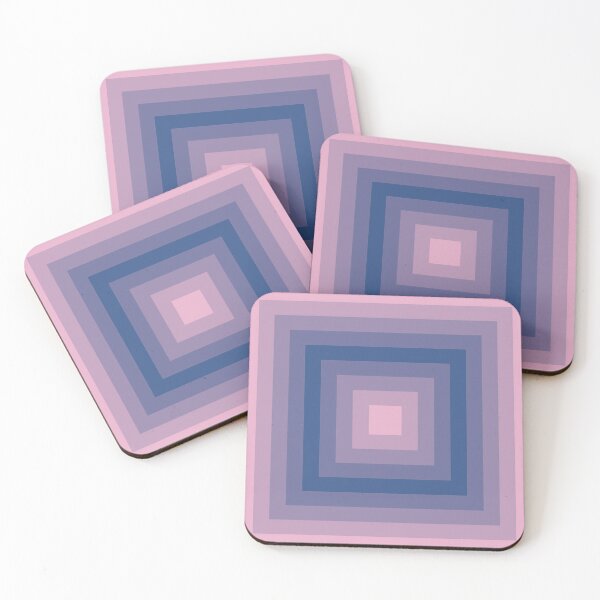 Aperçu de l'œuvre Sachet lilas motif abstrait bleu classique créée et vendue par PatternSalad.