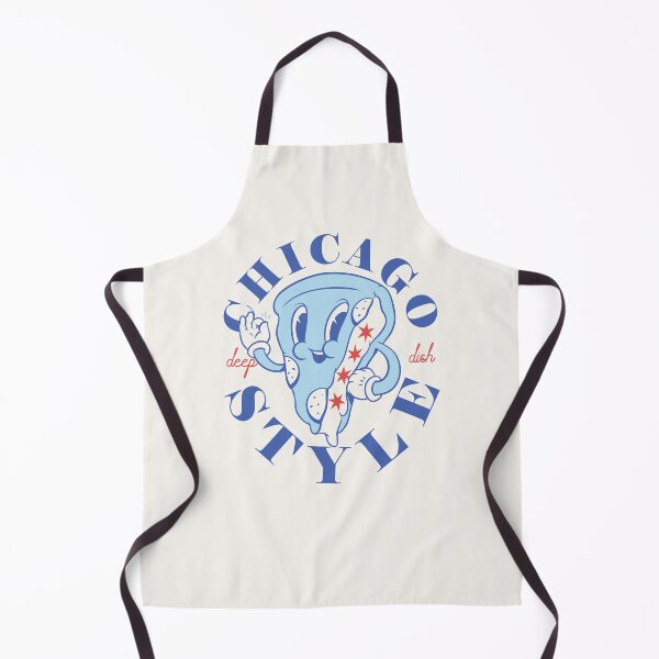 Item preview, Chicago Style Pizza Flag | Deep Dish Traditional Specific Signature Food Famous Stuffed Chicago Flag Pizza | Chicago Illinois State South Side South Suburbs Square Pizza Anthropomorphic Mascot designed and sold by Any Color Designs.