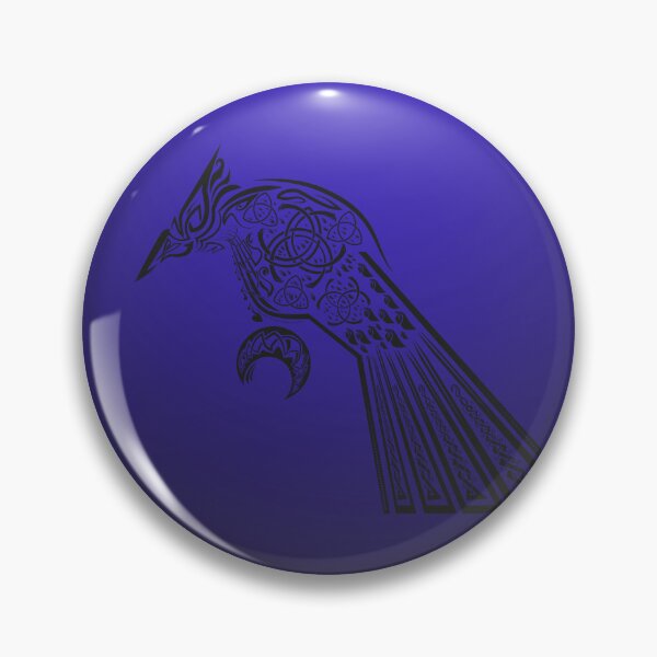 Aperçu de l'œuvre Décoration illustration aigle/oiseau style viking - fond bleu foncé - créée et vendue par MoAzim.