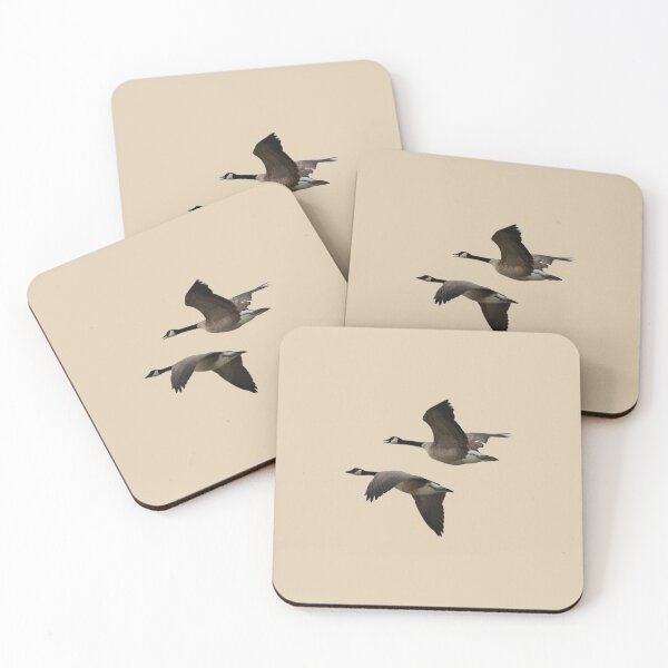 Item preview, Canada Geese Pair in Flight designed and sold by Whisperingpeaks.
