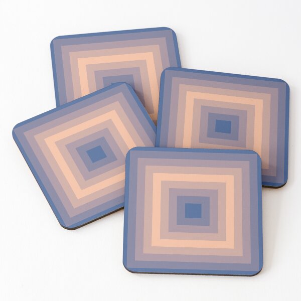 Item preview, Classic Blue Peach Quartz Abstract Pattern designed and sold by PatternSalad.