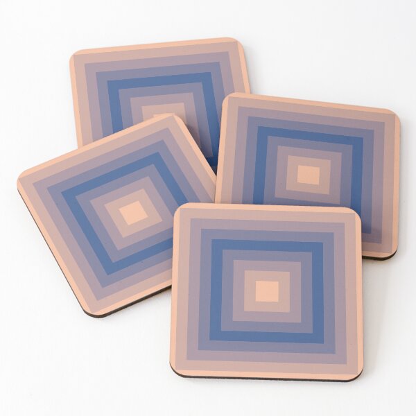 Item preview, Peach Quartz Classic Blue Abstract Pattern designed and sold by PatternSalad.