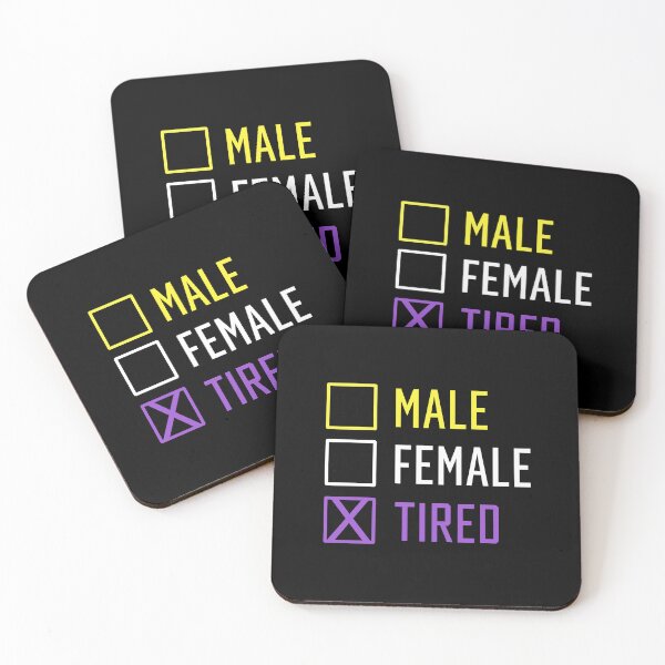 Item preview, Nonbinary Male Female Tired designed and sold by koenluipaard.