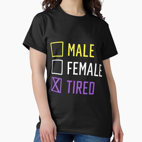 Aperçu de l'œuvre Non binaire Masculin Féminin Fatigué créée et vendue par koenluipaard.