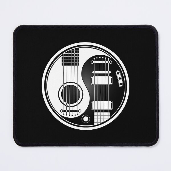 Item preview, White and Black Acoustic Electric Guitars Yin Yang designed and sold by JeffBartels.