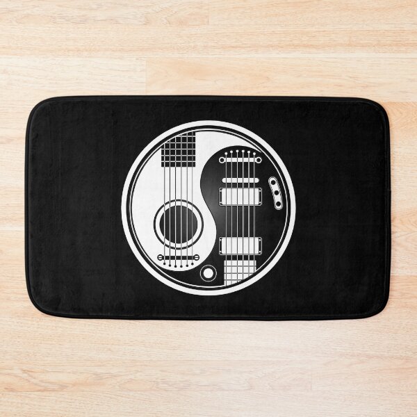 Item preview, White and Black Acoustic Electric Guitars Yin Yang designed and sold by JeffBartels.