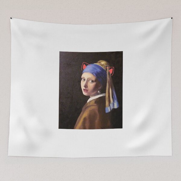 Item preview, Girl With A Pearl Earing - cat ears designed and sold by OurShop00.