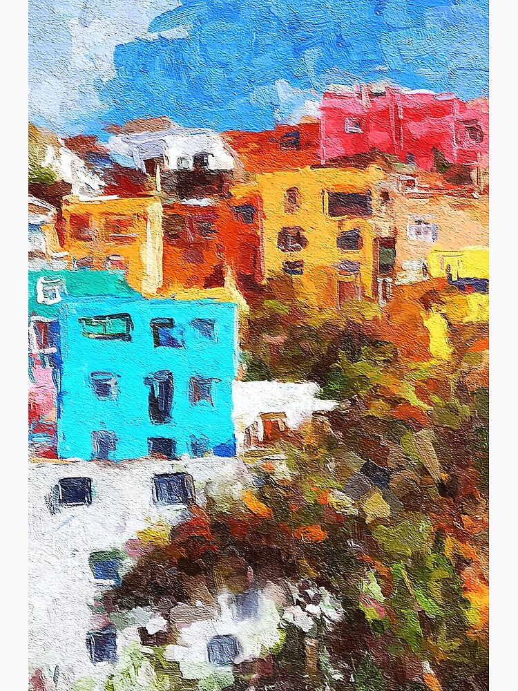 "Colorful homes in Guanajuato, Mexico" Poster for Sale by travelways