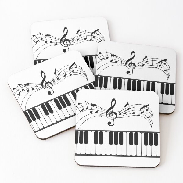 Item preview, Piano Keyboard and Music Notes designed and sold by BlakefourDesign.