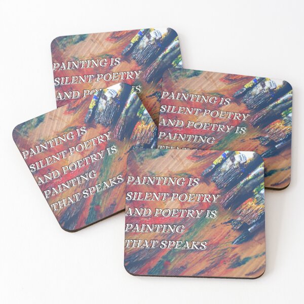 Item preview, Painting is silent poetry, and poetry is painting that speaks designed and sold by Quotes-and-plus.
