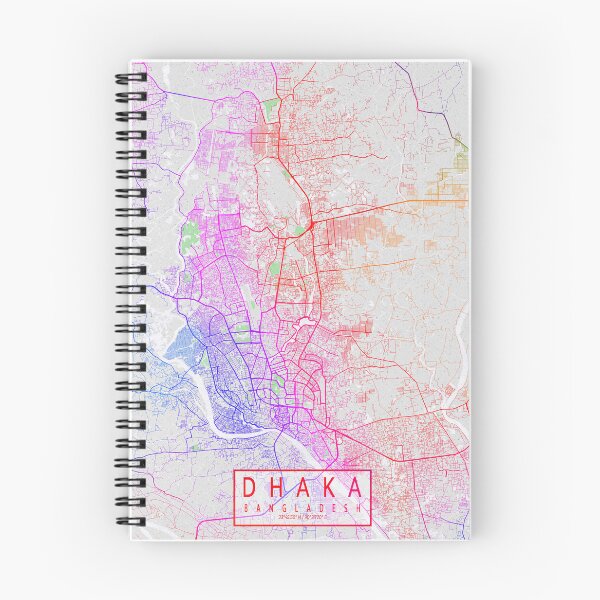 Item preview, Dhaka City Map of Bangladesh - Colorful designed and sold by deMAP.