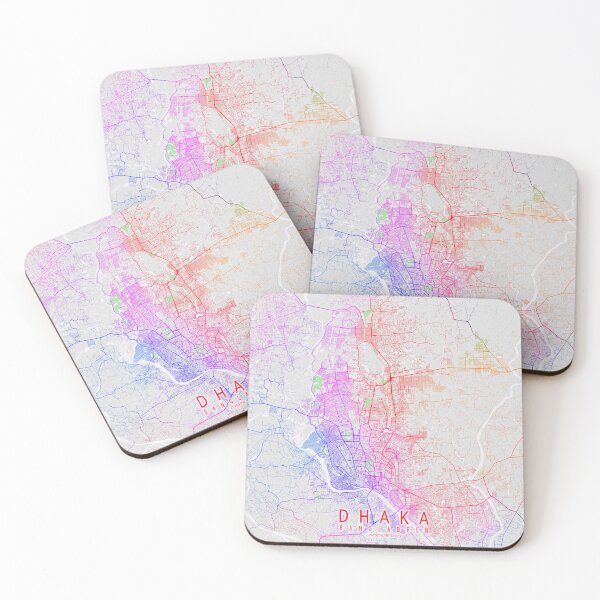 Item preview, Dhaka City Map of Bangladesh - Colorful designed and sold by deMAP.