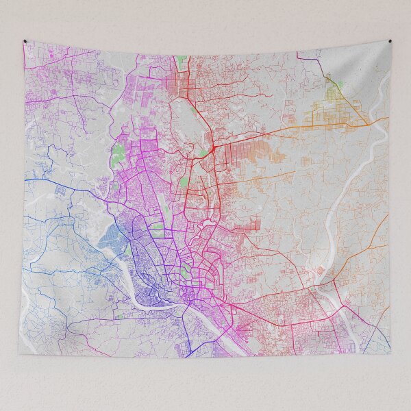 Item preview, Dhaka City Map of Bangladesh - Colorful designed and sold by deMAP.
