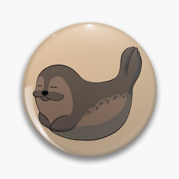 Item preview, Happy sunbathing harbor seal designed and sold by AniBeanz.