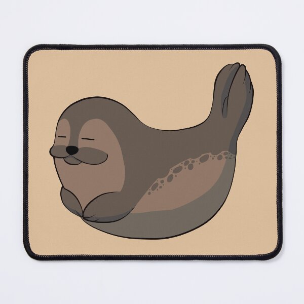 Item preview, Happy sunbathing harbor seal designed and sold by AniBeanz.