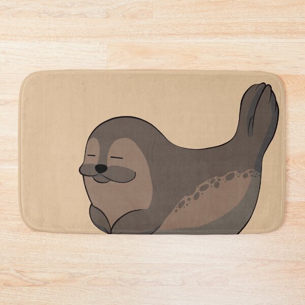Item preview, Happy sunbathing harbor seal designed and sold by AniBeanz.