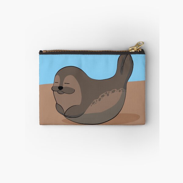 Item preview, Happy sunbathing harbor seal designed and sold by AniBeanz.