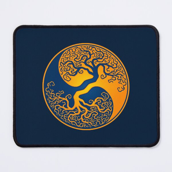 Item preview, Yellow and Blue Tree of Life Yin Yang designed and sold by JeffBartels.