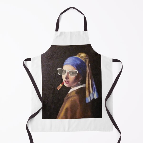 Item preview, Girl With A Pearl Earing - wearing Lipstick and glasses designed and sold by OurShop00.