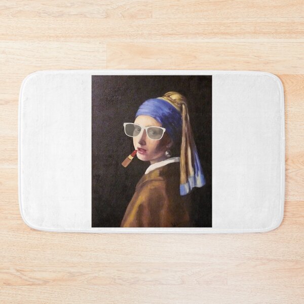 Item preview,  Girl With A Pearl Earing - wearing Lipstick and glasses designed and sold by OurShop00.