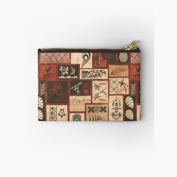 Item preview, Vintage Samoan - Hawaiian Hand Painted Tapa Tribal Patchwork 2055 designed and sold by sunnthreads.