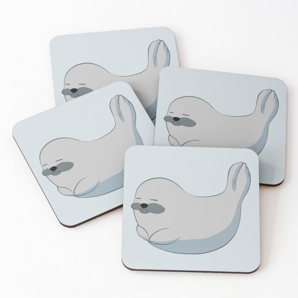 Item preview, Happy sunbathing seal pup designed and sold by AniBeanz.