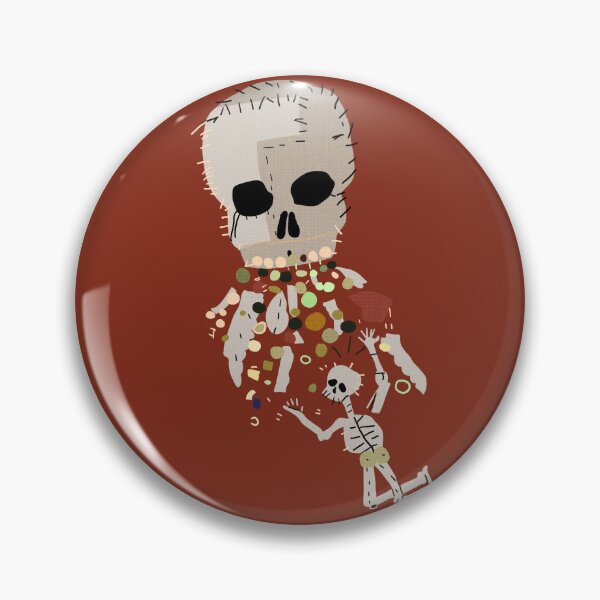 Item preview, Our Flag Means Death Vomiting Skull On Skeleton Flag Design designed and sold by NarwhalsINVADE.